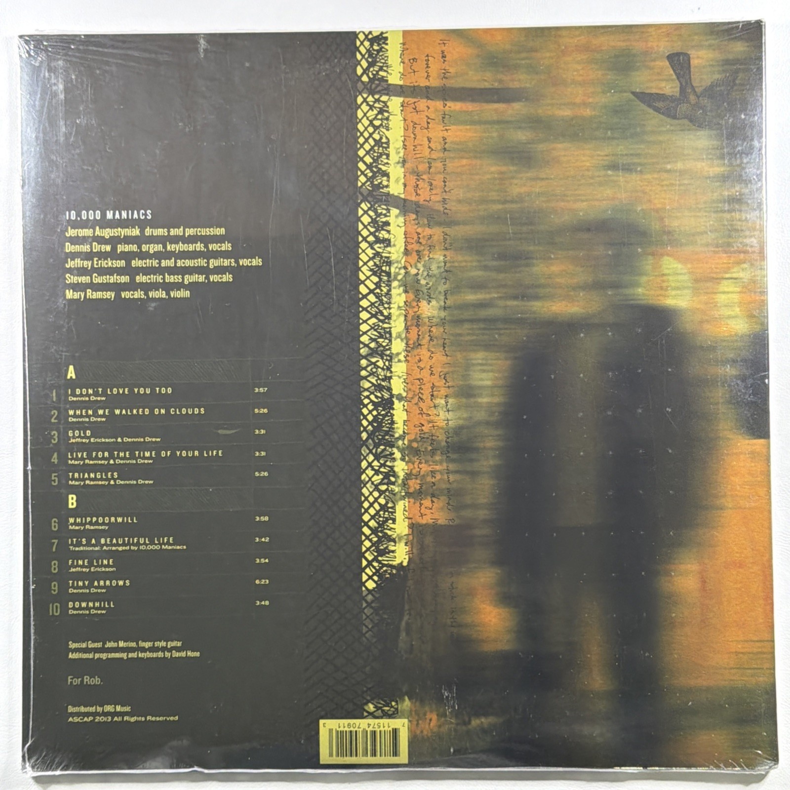 10,000 Maniacs - Music From The Motion Picture LP ORG Music Sealed 180g 2013 - Image 2