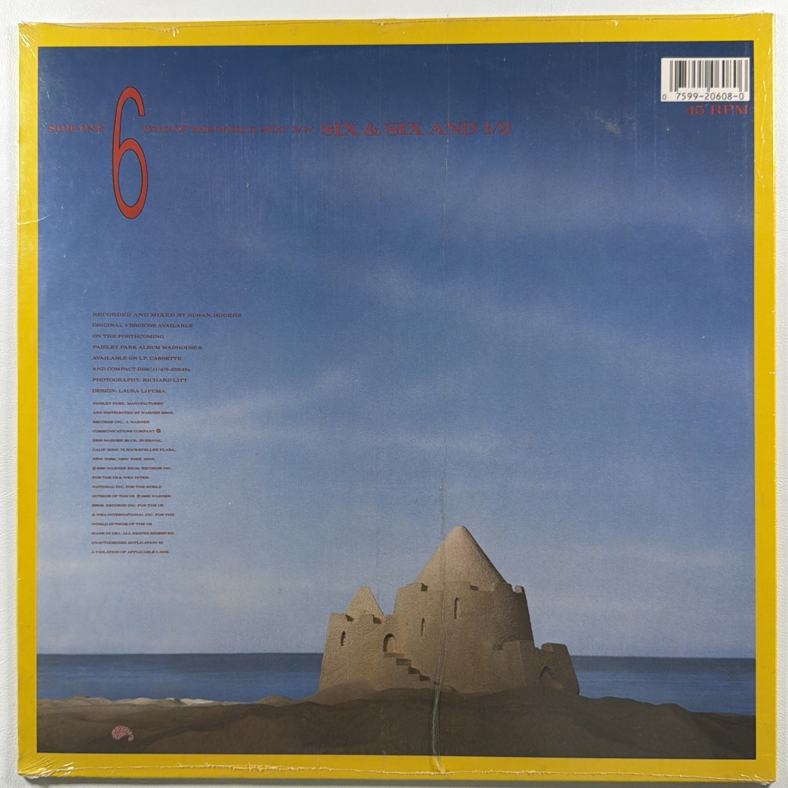 Madhouse - 6 End Of The World Mix Maxi Single Sealed 1986 45RPM Prince - Image 2