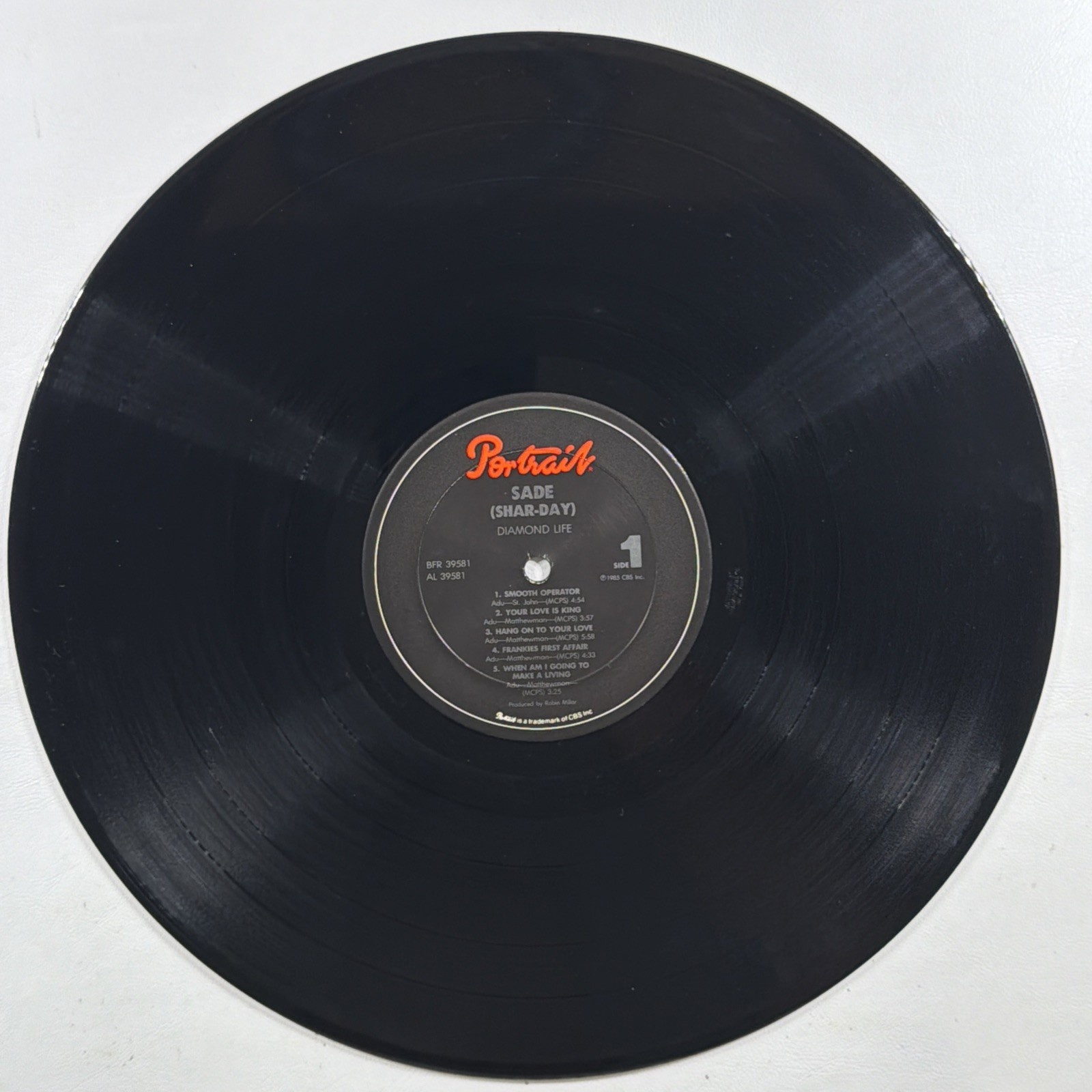 Sade Diamond Life LP Portrait FR 39581 EX 1985 Smooth Operator Your Love Is King - Image 4