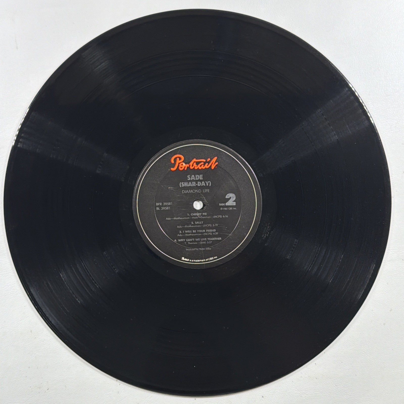 Sade Diamond Life LP Portrait FR 39581 EX 1985 Smooth Operator Your Love Is King - Image 5