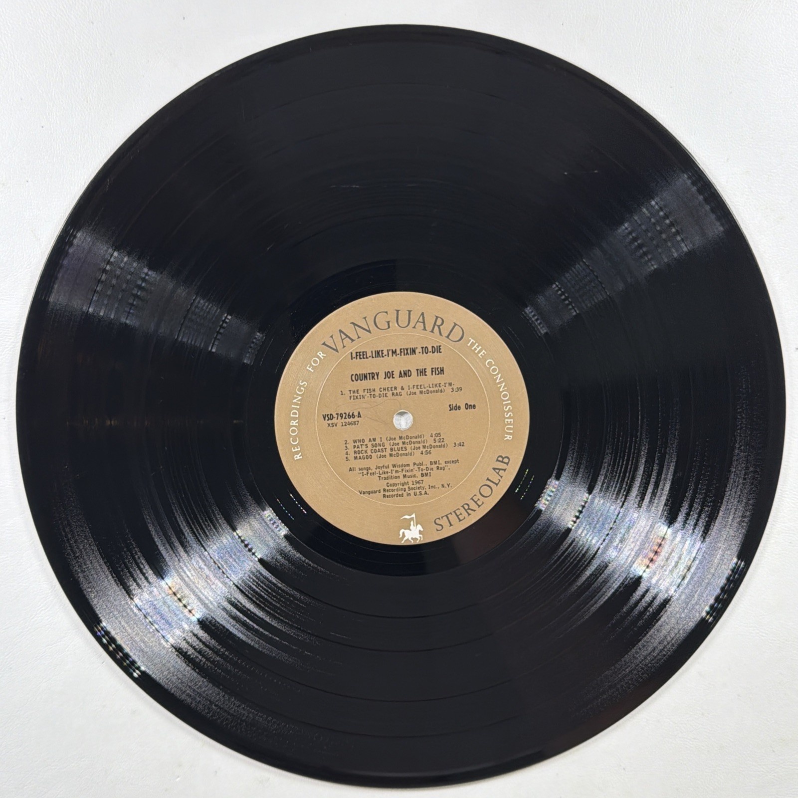 Country Joe and The Fish - I-Feel-Like-I'm-Fixin'-To-Die LP Vanguard VG w/Game - Image 6