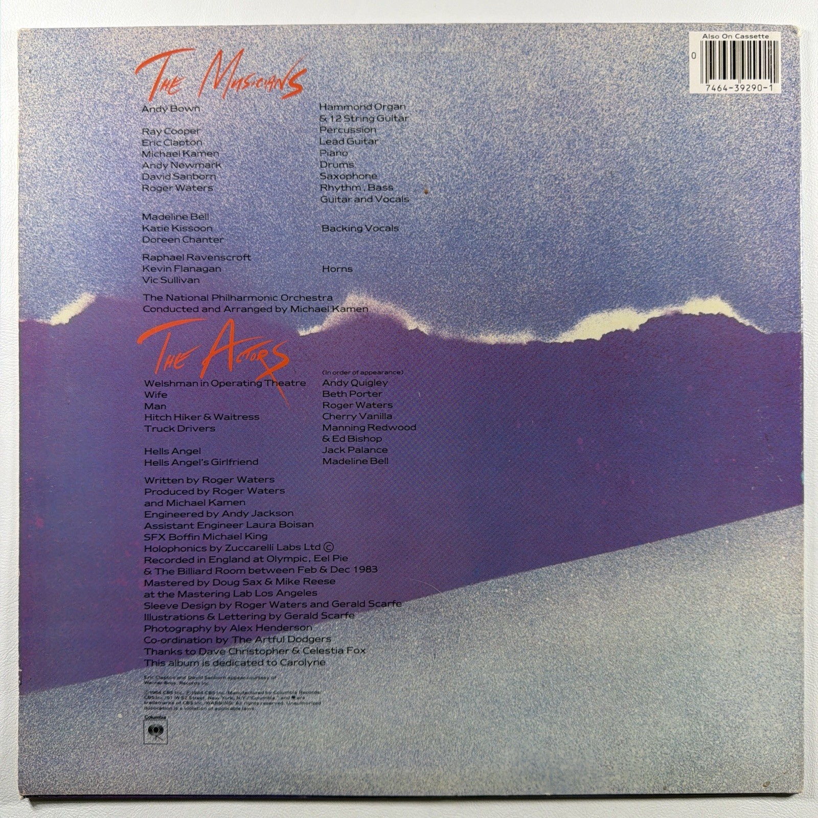 Roger Waters - Pros and Cons of Hitch Hiking LP Columbia FC39290 EX 1984 Reissue - Image 2