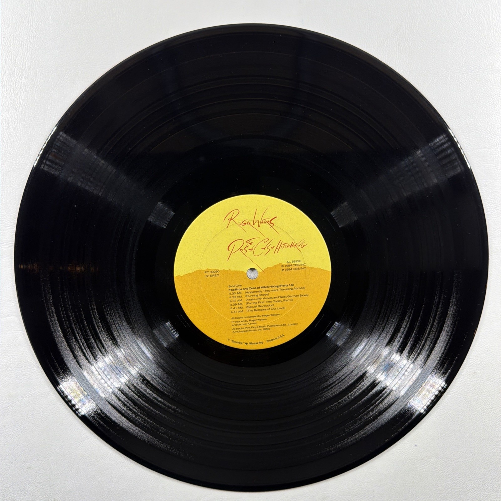Roger Waters - Pros and Cons of Hitch Hiking LP Columbia FC39290 EX 1984 Reissue - Image 4