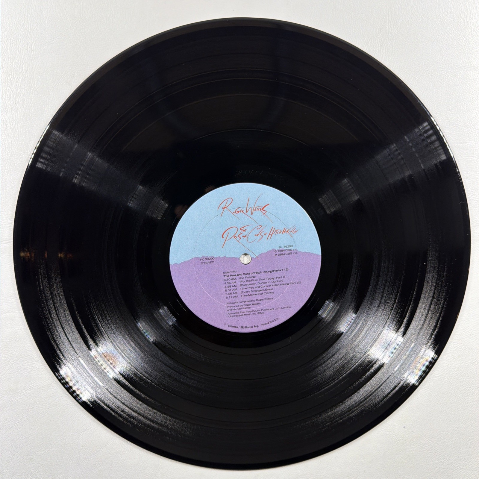 Roger Waters - Pros and Cons of Hitch Hiking LP Columbia FC39290 EX 1984 Reissue - Image 5