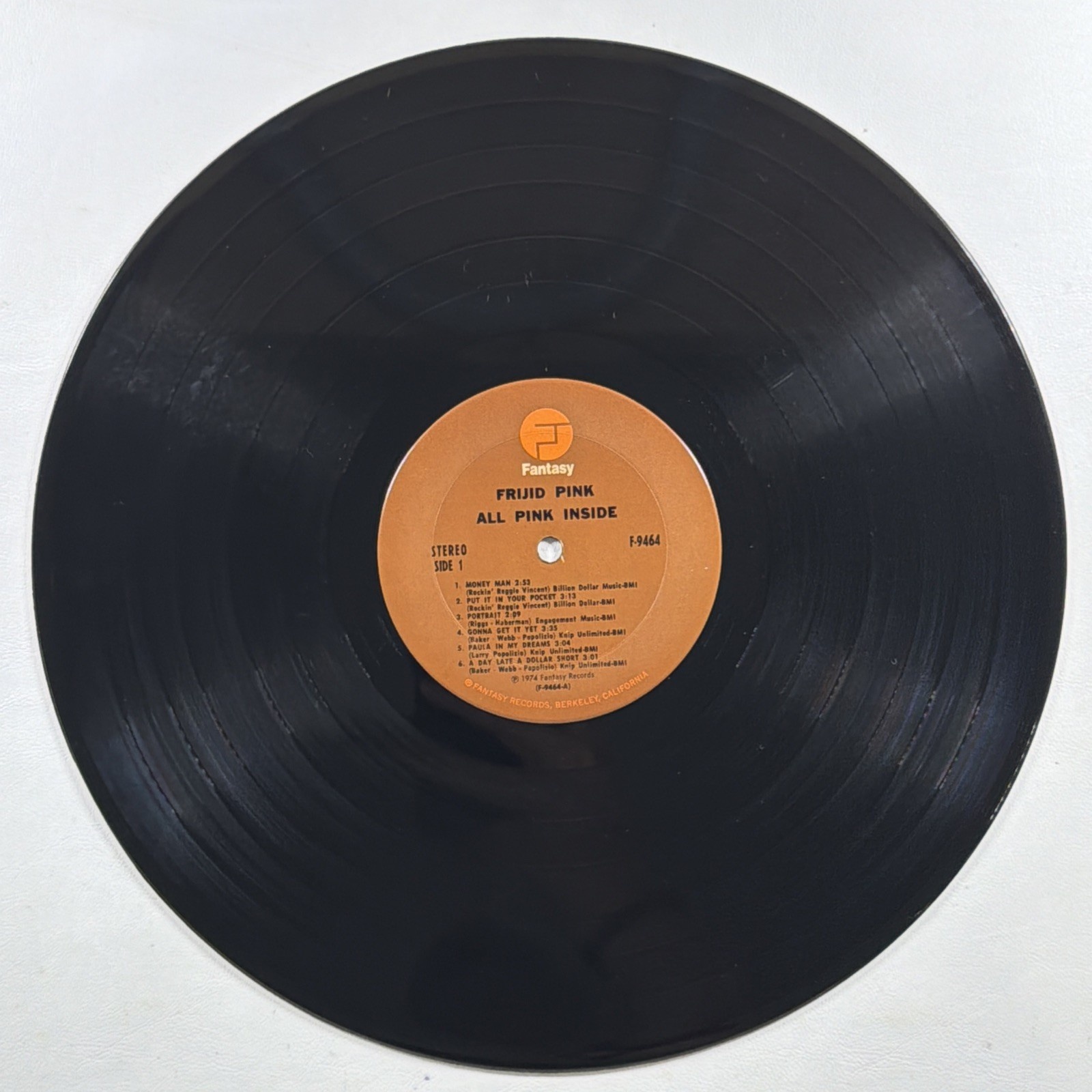 Frijid Pink - All Pink Inside LP Fantasy F-9464 EX Promo 1974 Hard Rock - Image 5