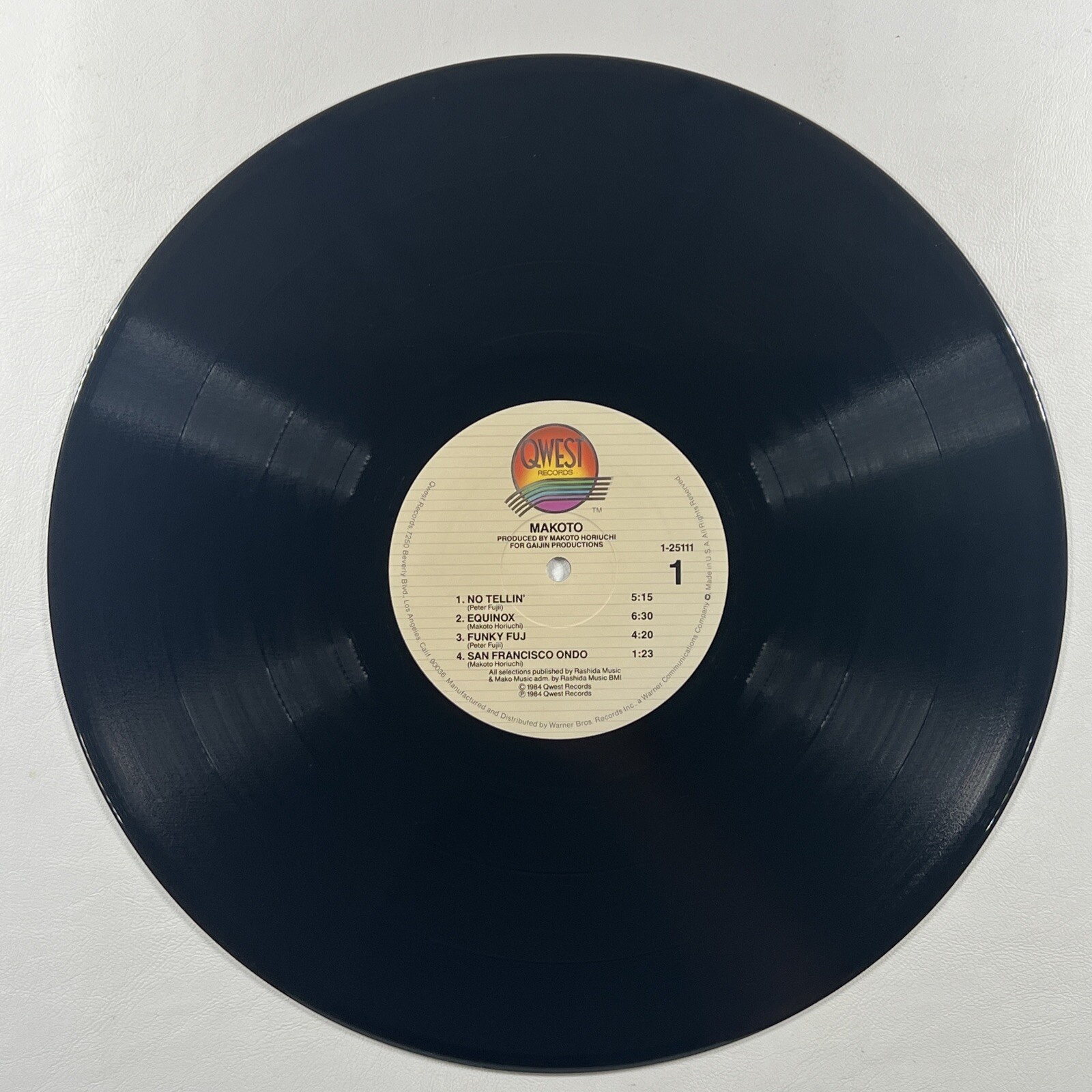 Makoto - Makoto LP QWEST 1-25111 EX Promo 1984 Jazz - Image 5