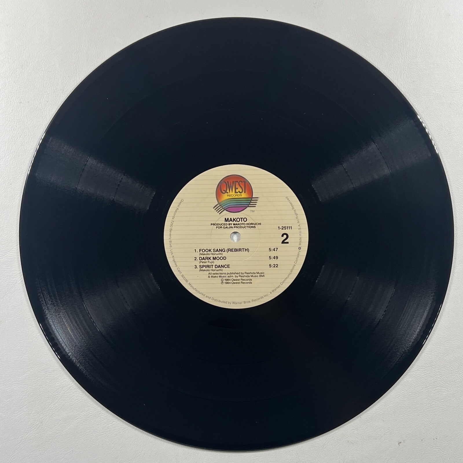 Makoto - Makoto LP QWEST 1-25111 EX Promo 1984 Jazz - Image 6