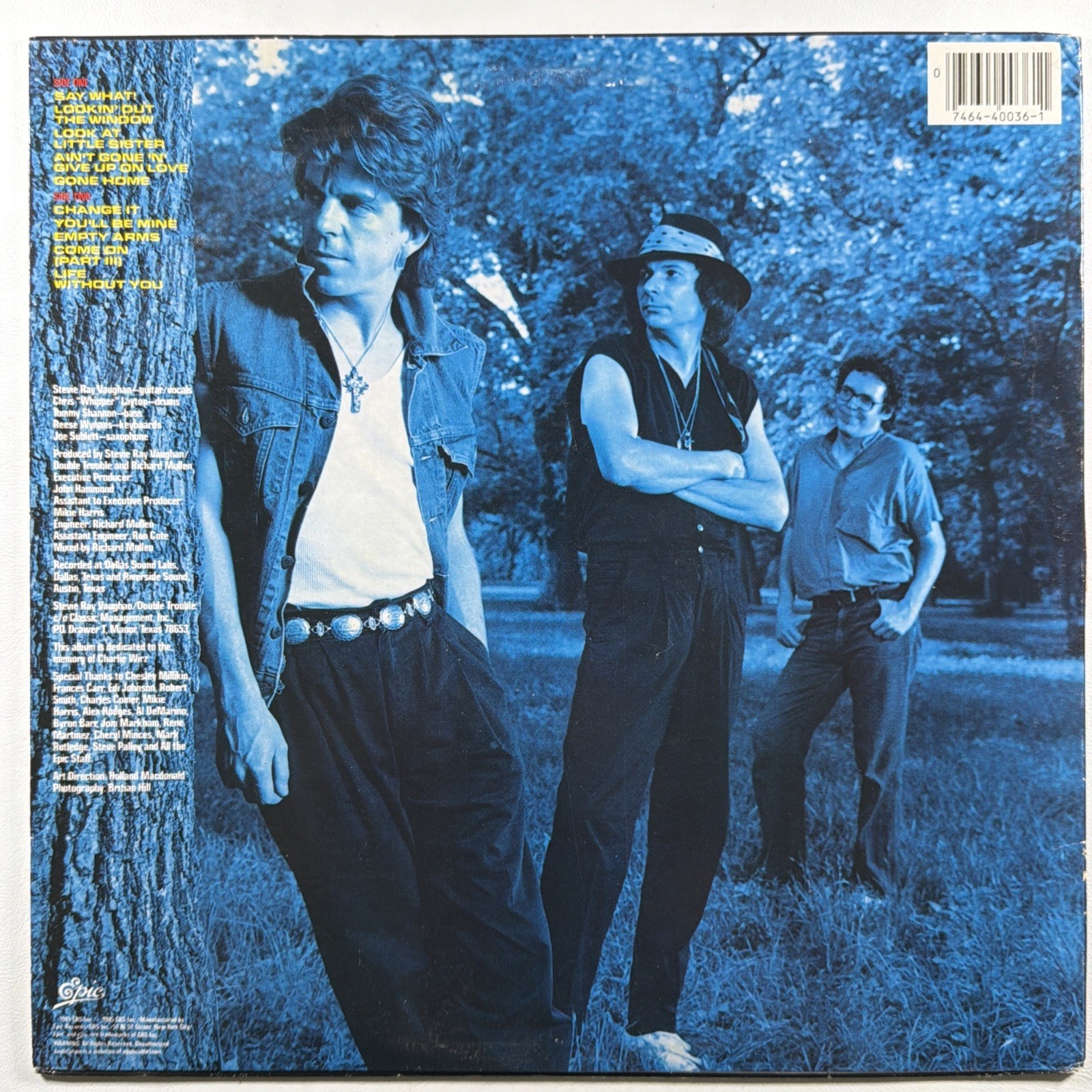 Stevie Ray Vaughan & Double Trouble - Soul to Soul LP Epic FE 40036 NM 1985 - Image 2