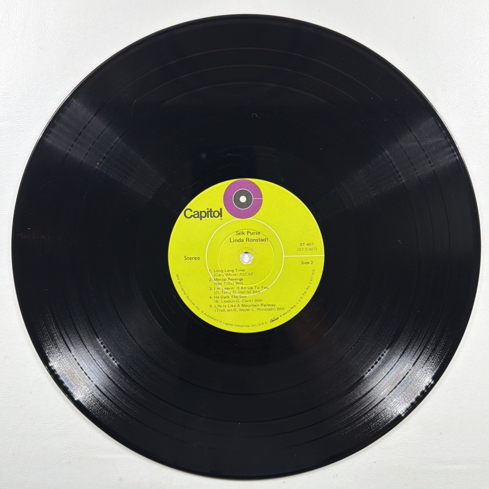 Linda Ronstadt - Silk Purse LP Capitol ST-407 VG+ 1970 Will You Love Me …? - Image 6