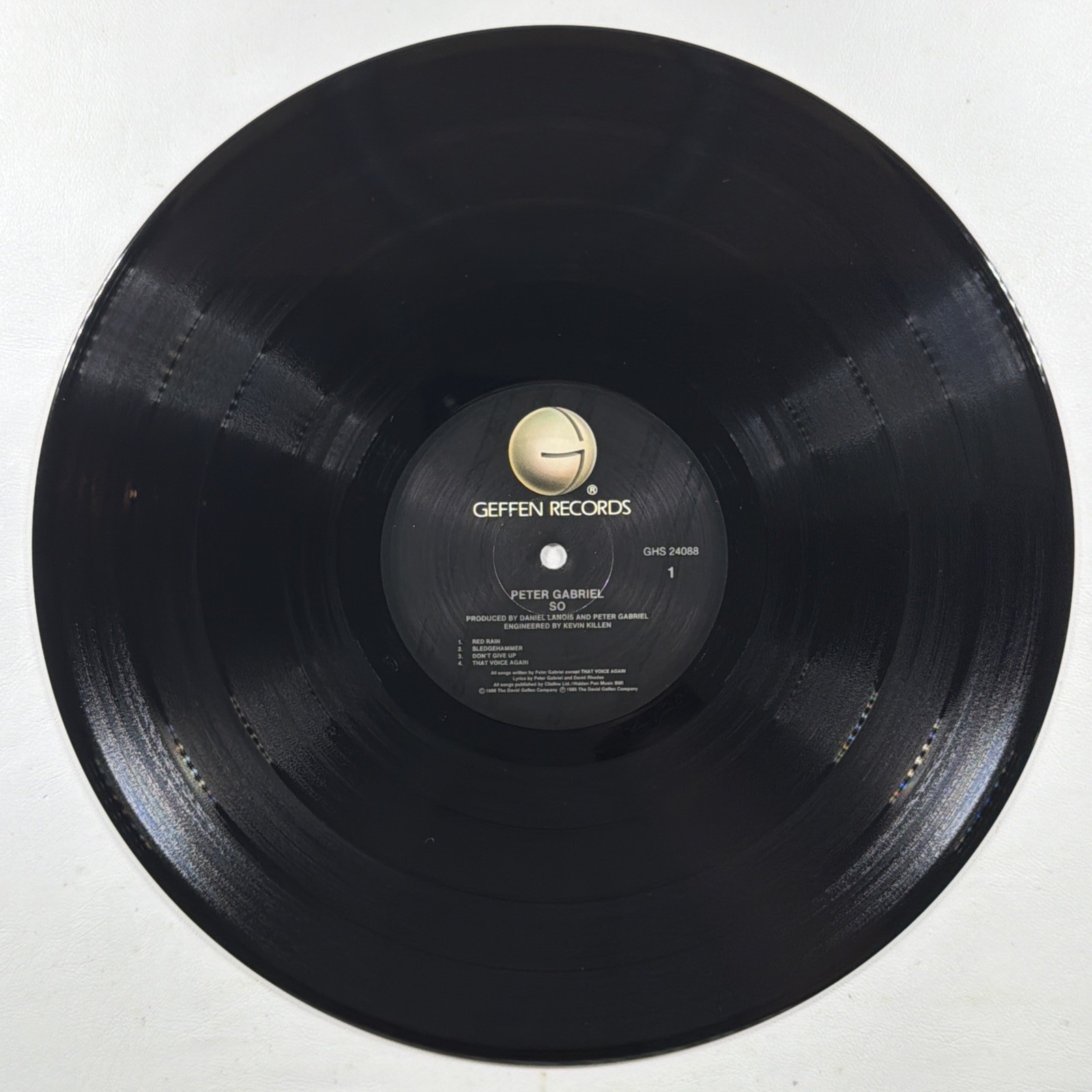 Peter Gabriel - So LP Geffen Records GHS 24088 NM Promo 1986 Hype Sticker - Image 4