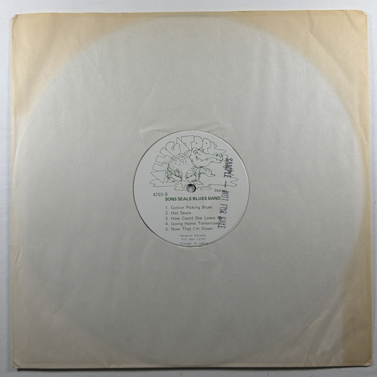 The Son Seals Blues Band LP Alligator 4703 NM 1973 Promo Chicago Blues Insert - Image 5