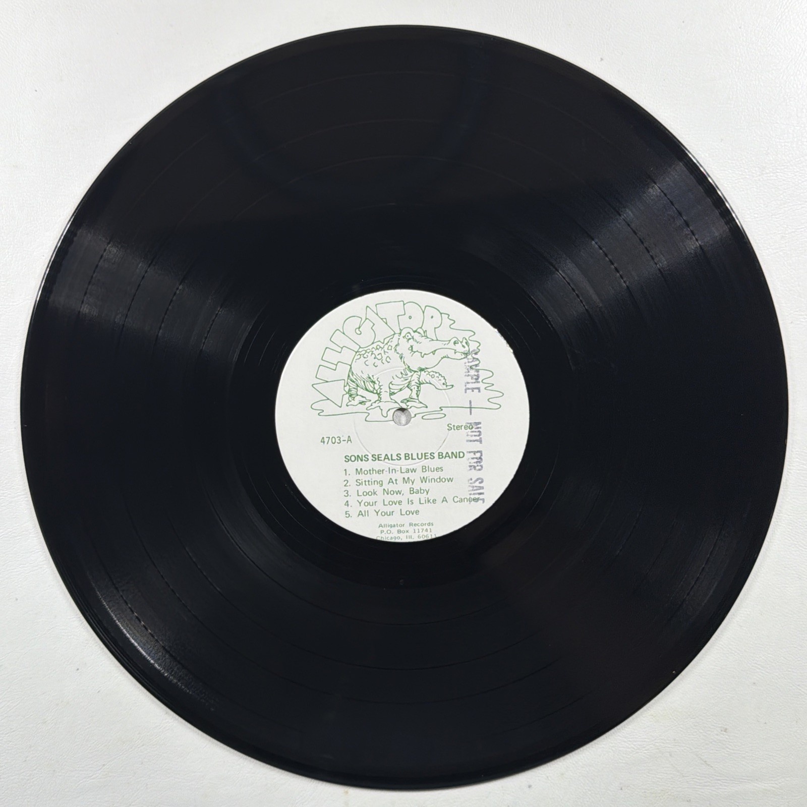 The Son Seals Blues Band LP Alligator 4703 NM 1973 Promo Chicago Blues Insert - Image 7