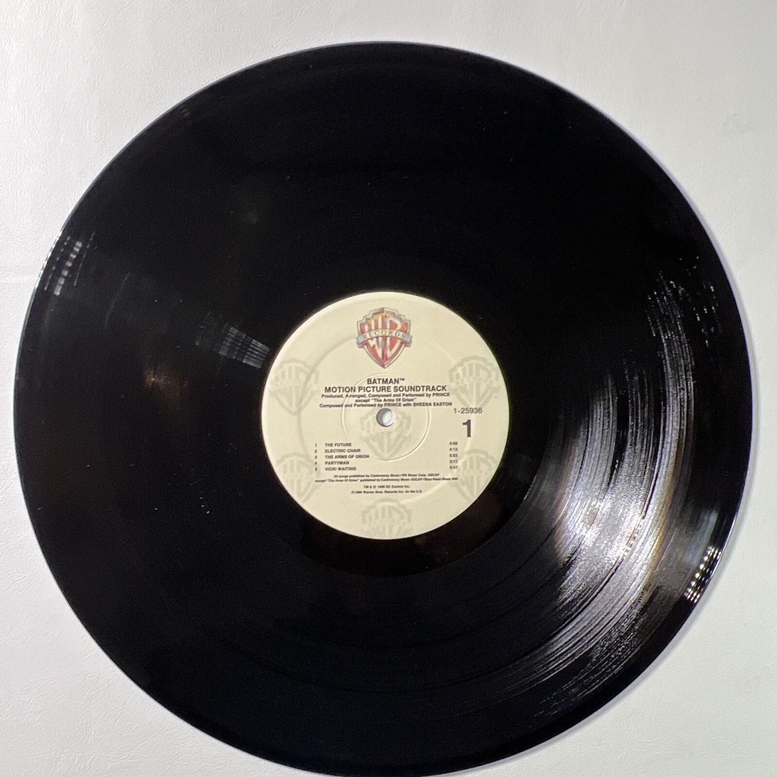 Prince - Batman Soundtrack PROMO LP Warner Bros. 1-25936 VG+ Rare Hype Sticker - Image 5
