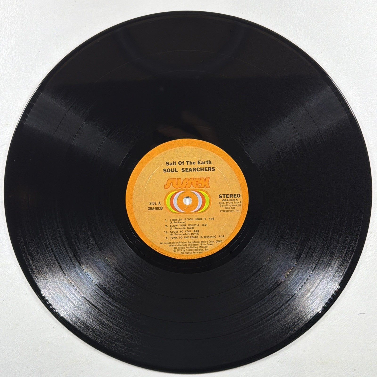 The Soul Searchers – Salt Of The Earth LP Sussex SRA 8030 EX 1974 Funk Soul - Image 5