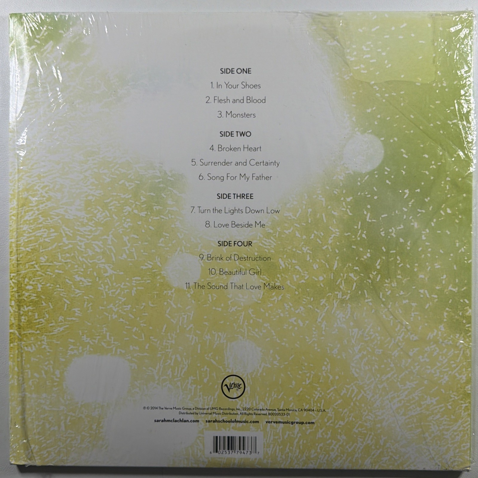 Sarah McLachlan - Shine 2LP Verve Records NM 2014 Gatefold 180g Shrink Hype - Image 2