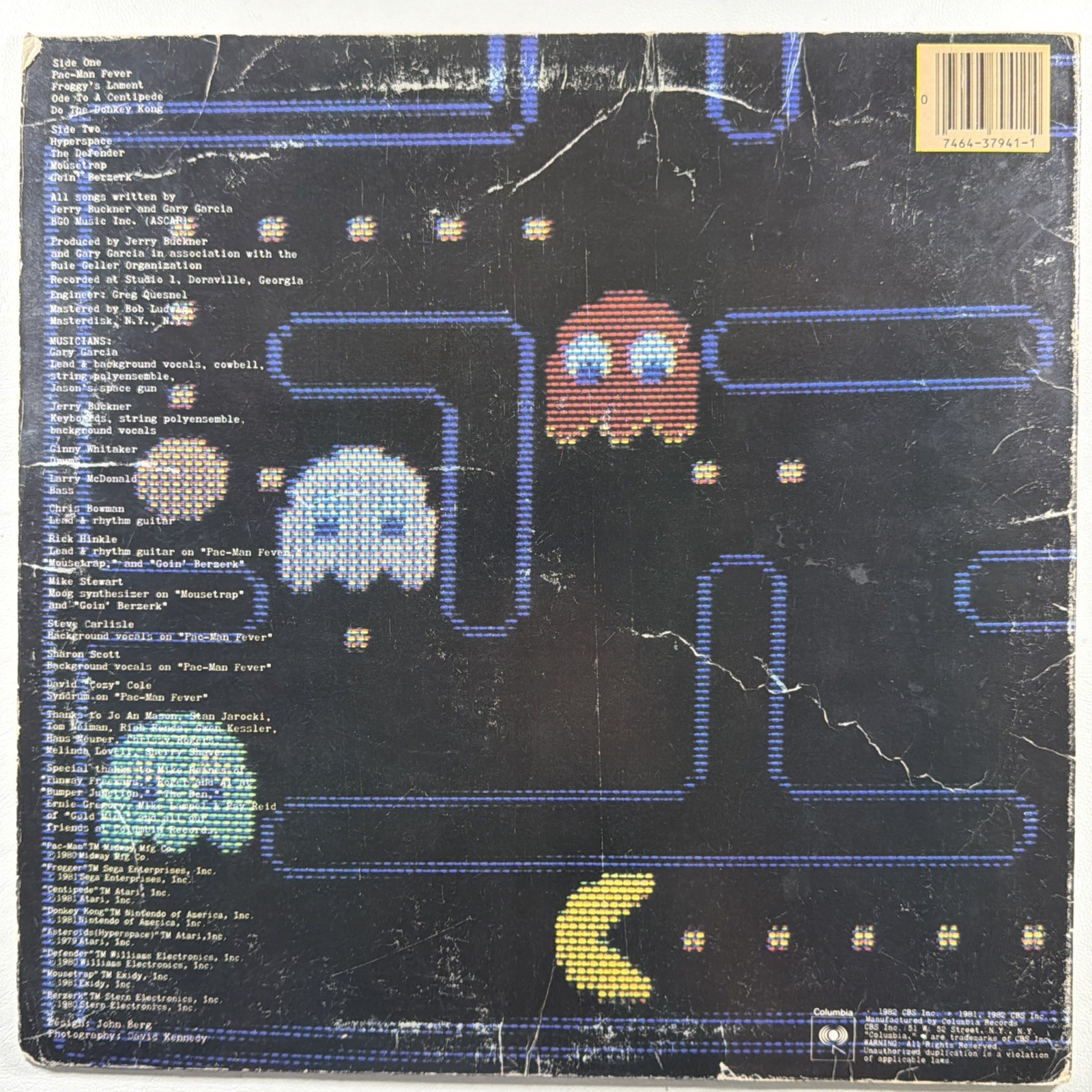 Buckner & Garcia - Pac-Man Fever LP Columbia RC 37941 VG 1982 Electronic Pop - Image 2