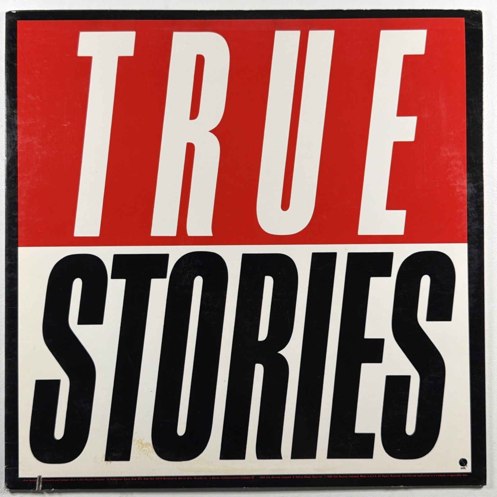 Talking Heads - True Stories LP Sire 9 25512-1 1986 EX 1986 Wild Wild Life - Image 2