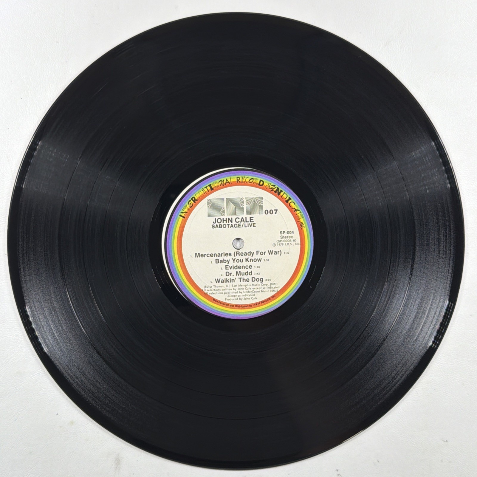 John Cale - Sabotage/Live LP Spy Records SP 004 EX 1979 Promo - Image 6