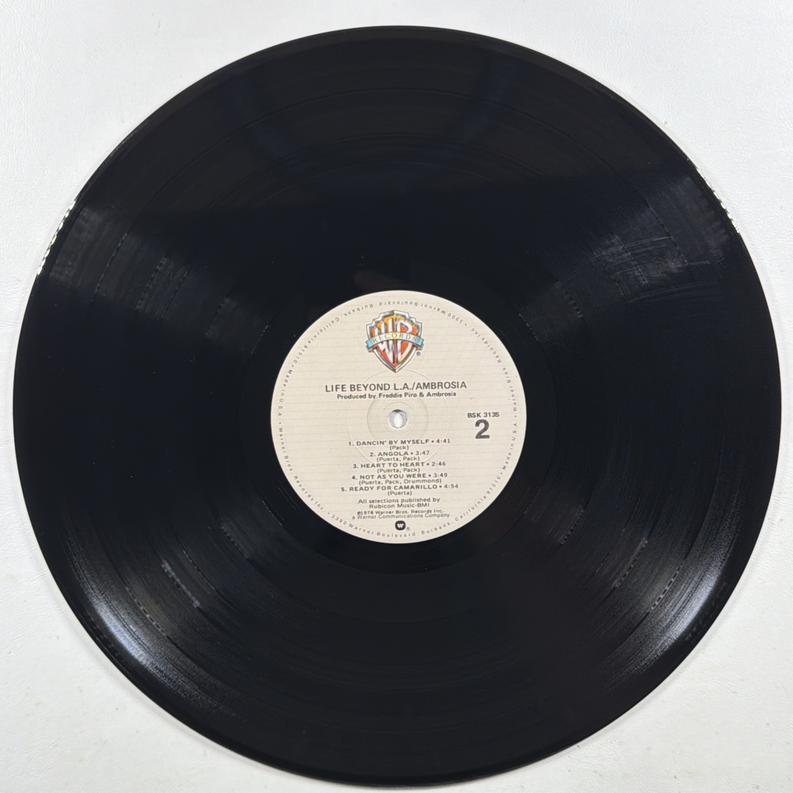 Ambrosia - Life Beyond LA LP Warner Bros BSK 3135 EX 1978 Promo How Much I Feel - Image 6