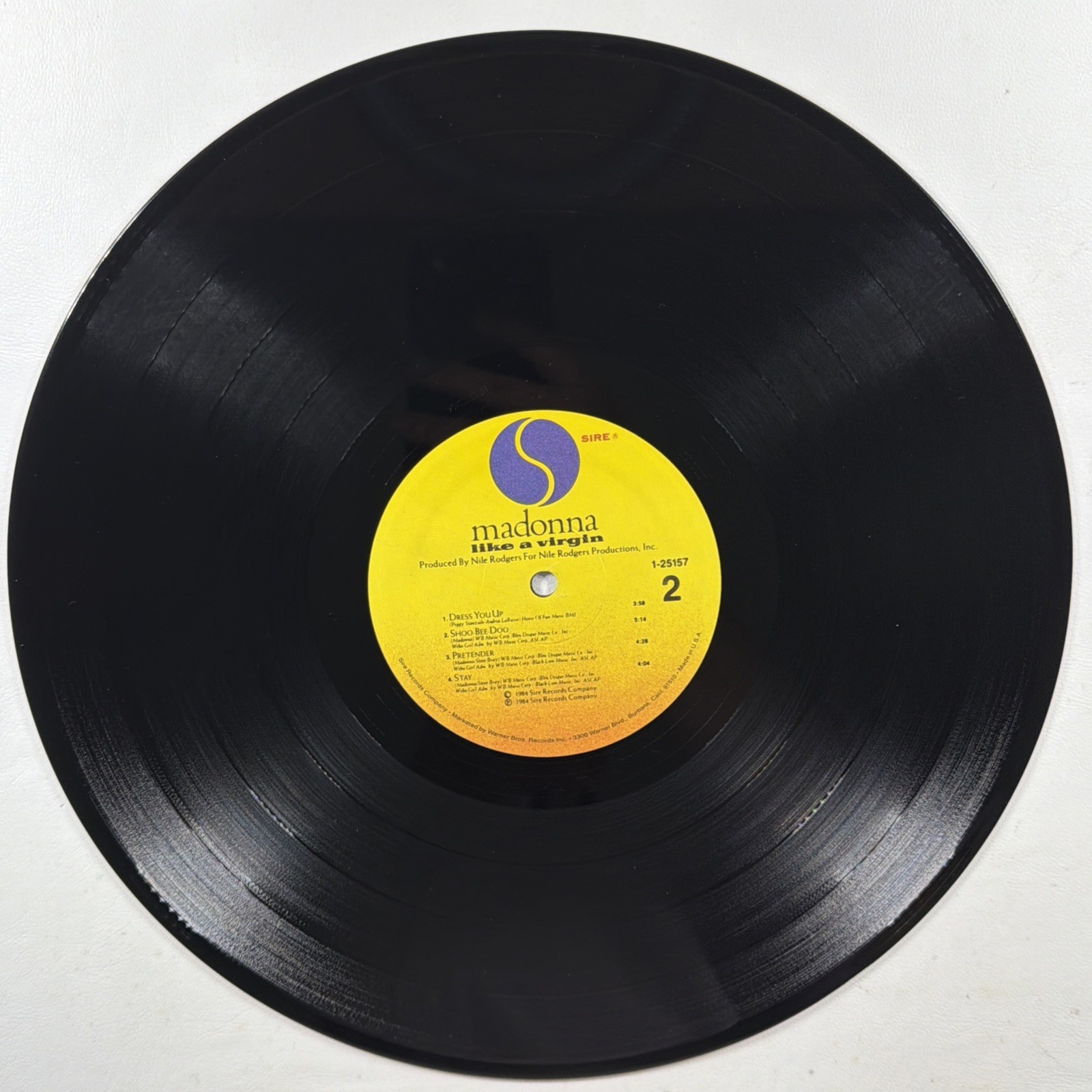 Madonna - Like A Virgin LP Sire 1-25157 NM 1984 Material Girl Angel - Image 4