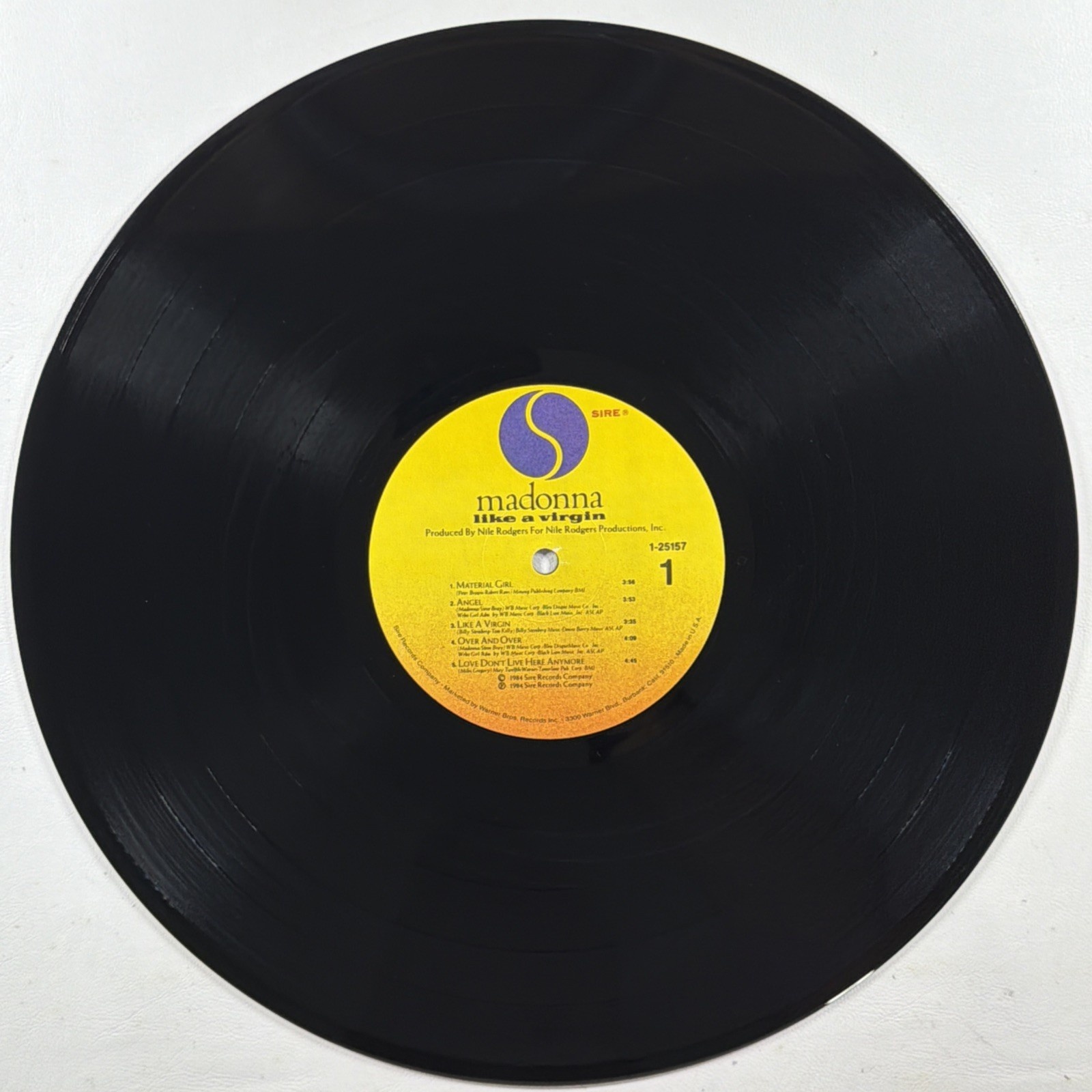 Madonna - Like A Virgin LP Sire 1-25157 NM 1984 Material Girl Angel - Image 5