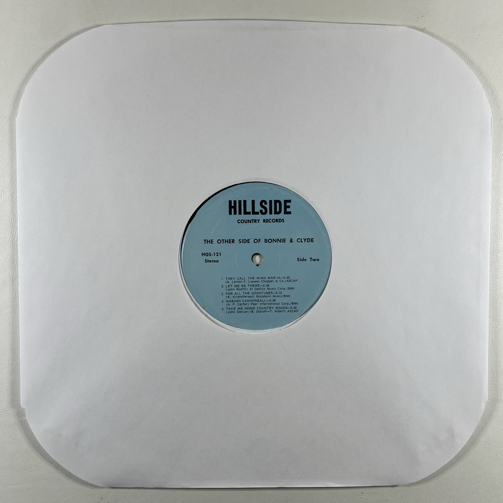 Bonnie & Clyde - The Other Side Of Bonnie & Clyde LP Hillside VG Autographed - Image 4