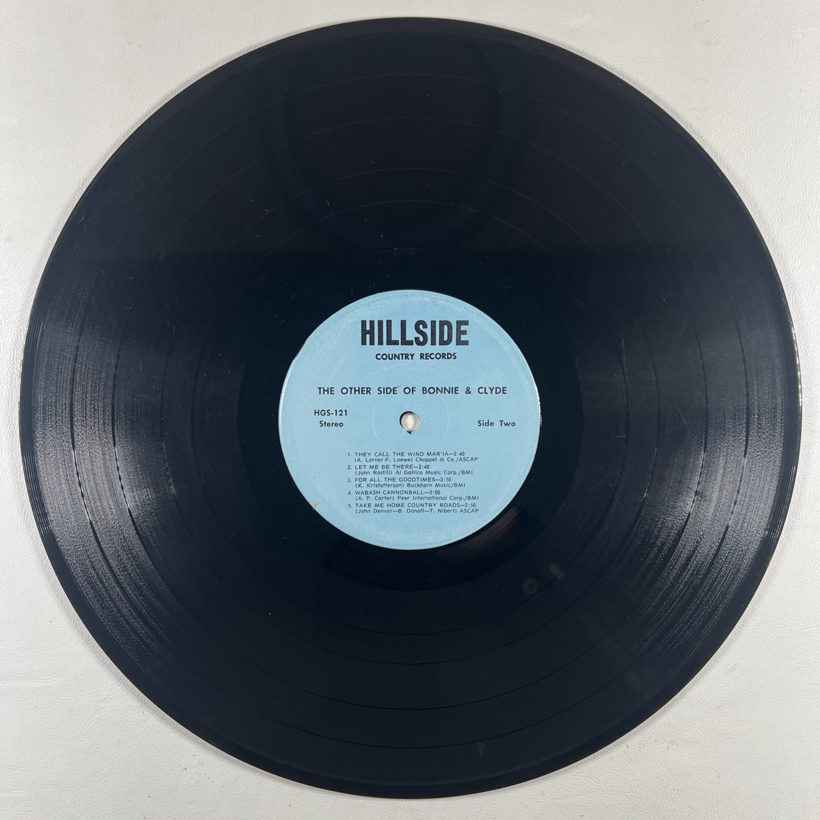Bonnie & Clyde - The Other Side Of Bonnie & Clyde LP Hillside VG Autographed - Image 5